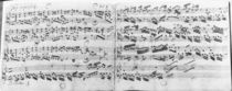 Autograph of the partita 'Sei gegruesset by Johann Sebastian Bach