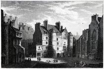 Old Tolbooth, Edinburgh, engraved by Edward Finden von Alexander Nasmyth