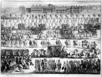 King George I procession to St. James's Palace by English School