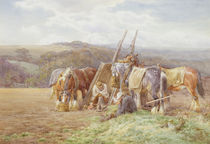 Resting in the Field by Charles James Adams