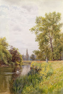 The Thames at Purley, 1884 by William Bradley