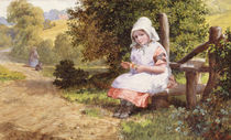 Resting, 1865 von Valentine Walter Lewis Bromley
