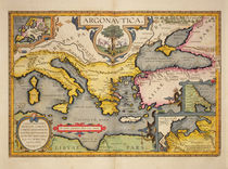 Map of the Voyage of the Argonauts by Abraham Ortelius