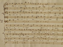 Score of the Kyrie Eleison from the 'Messa a quattro voci' by Giovanni Pierluigi da Palestrina