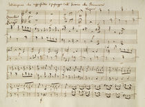 Ouverture from the score of 'Spring' by Joseph Haydn