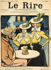 Half-sisters, from the front cover of 'Le Rire' by Lucien Metivet