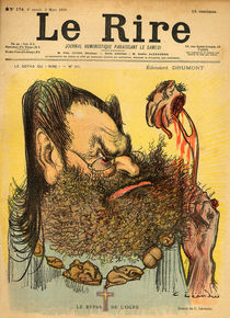 Caricature of Edouard Drumont von Charles Leandre