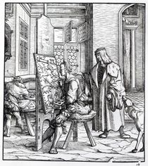 The Emperor in the Artist's Studio by Hans Burgkmair