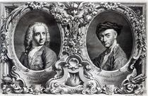 Canaletto and Antonio Visentini by Giambattista Piazzetta