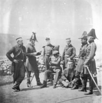 Lieutenant General Sir George Brown G.C.B and officers of his staff von Roger Fenton