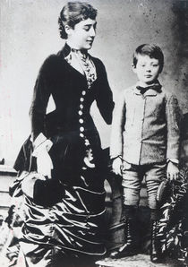 Winston Churchill with his mother von English Photographer