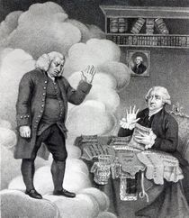Boswell and the Ghost of Samuel Johnson by English School
