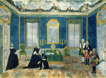 Catherine II recalling Chancellor Alexey Bestuzhev-Ryumin to Court by Russian School
