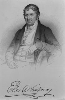 Eli Whitney, engraved by D.C Hinman by Charles Bird King