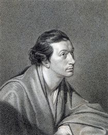 Richard Cumberland, engraved by James Hopwood by George Romney