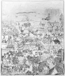 The Encampment of King Henry VIII at Marquison by Samuel Hieronymous Grimm