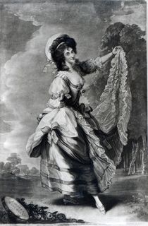 Giovanna Baccelli, engraved by John Jones by Thomas Gainsborough