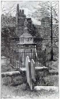 Hogarth's tomb in Chiswick Churchyard by English School