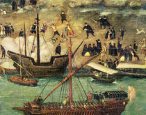 The Port of Seville, c.1590 von Alonso Sanchez Coello