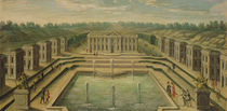 The Chateau and Pavilions at Marly from the perspective of the gardens von French School