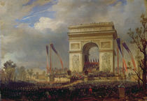 Fete de la Fraternite at the Arc de Triomphe von Hippolyte Victor Valentin Sebron
