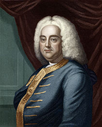 George Frederic Handel, engraved by Thomson by English School
