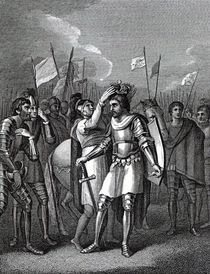 The Earl of Richmond chosen King after the Battle of Bosworth by English School