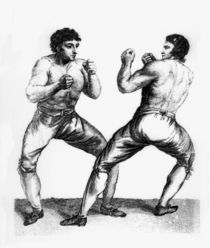 Boxing Match Between Daniel Mendoza and Richard Humphreys by Charles Reuben Ryley