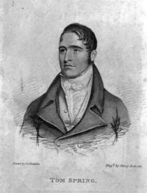 Tom Spring, engraved by Percy Roberts by George Sharples