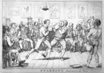 Sparring, 1817 von Isaac Robert Cruikshank