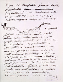 Letter by Giacomo Puccini