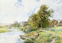 The Young Angler by Arthur Claude Strachan