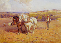 Ploughing von Joseph Harold Swanwick