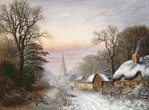 Winter landscape, 1869 by Charles Leaver