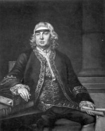 Sir John Fielding, engraved by James McArdell von Nathaniel Hone
