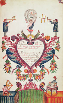 A gift dedicated to Charles II by Bartholomew Sharp von English School