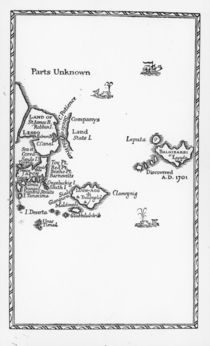 Map of Laputa, Balnibari, Luggnagg by English School