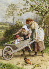 The Wheelbarrow by Myles Birket Foster