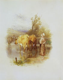 The Young Cowherd by Myles Birket Foster