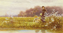 Picking Primroses, 1896 von Thomas James Lloyd