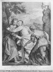 Veronese between Vice and Virtue by Louis Desplaces