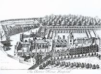 The Charterhouse Hospital, c.1720 by Johannes Kip