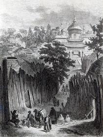 Street in Urga, illustration from 'Mongolia by English School