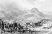 Hong-Kong from Kow-loon, engraved by Samuel Fisher von Thomas Allom