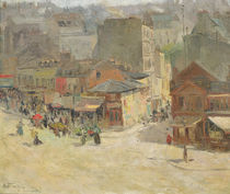 Street scene in Montmartre by Abel-Truchet