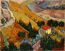 Landscape with House and Ploughman von Vincent Van Gogh