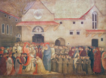 Consecration of the New Church of St. Egidio by Pope Martin V by Bicci di Lorenzo