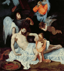 Christ at the foot of the cross by Bertholet Flemalle