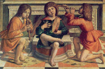Three angel musicians by Bartolomeo Montagna