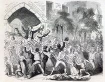 Attack on the Workhouse at Stockport in 1842 by English School
